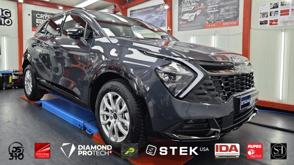 Kia Sportage GT Line Exclusive получи защита с защитно фолио STEK DYNOshield и керамично покритие от Gtechniq.