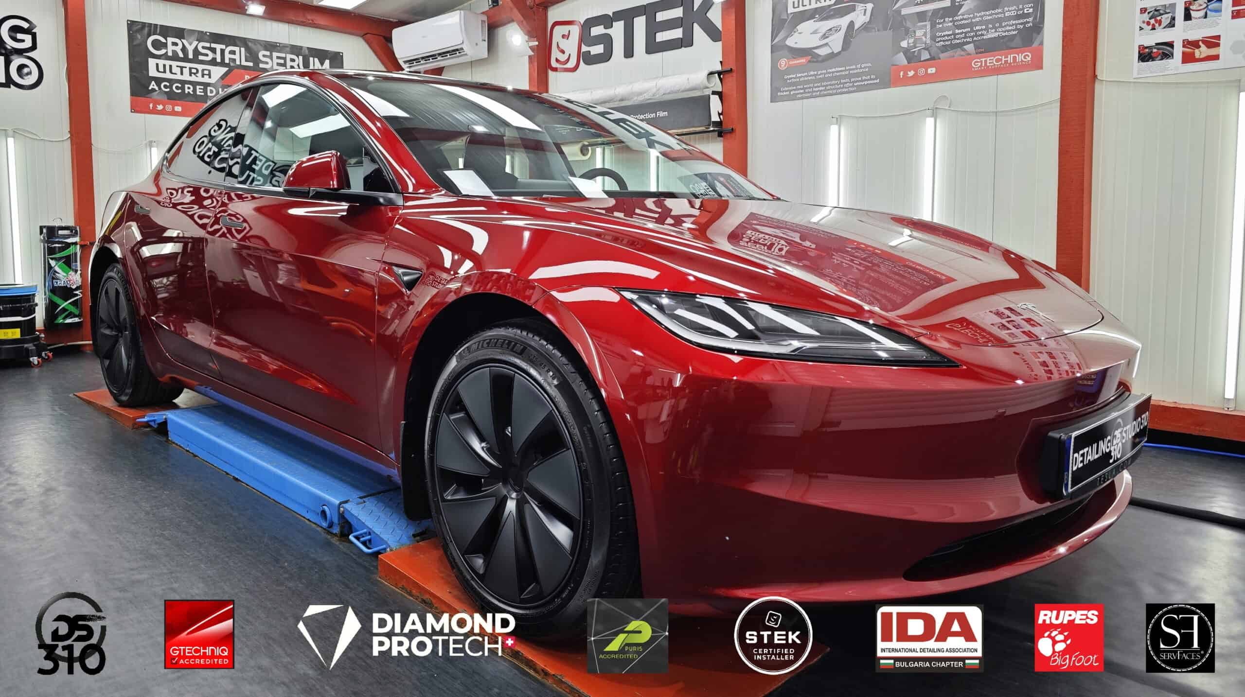 Tesla Model 3 Highland, полирана и защитена с керамично покритие Crystal Serum Ultra