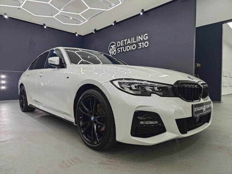 "Завършен детайлинг на BMW G20 с керамично покритие и защитно фоло PPF от Detailing Studio 310"