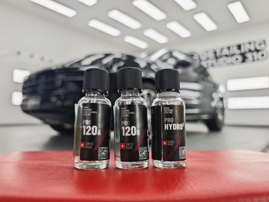 Нанасяне на 10-годишно нанокерамично покритие Diamond ProTech PRO120 върху Porsche Cayenne S