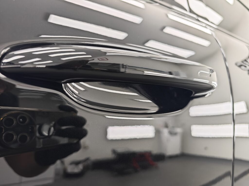 Черно Porsche Cayenne S след цялостна корекция на лака, PPF фолио и керамично покритие в Detailing Studio 310 София