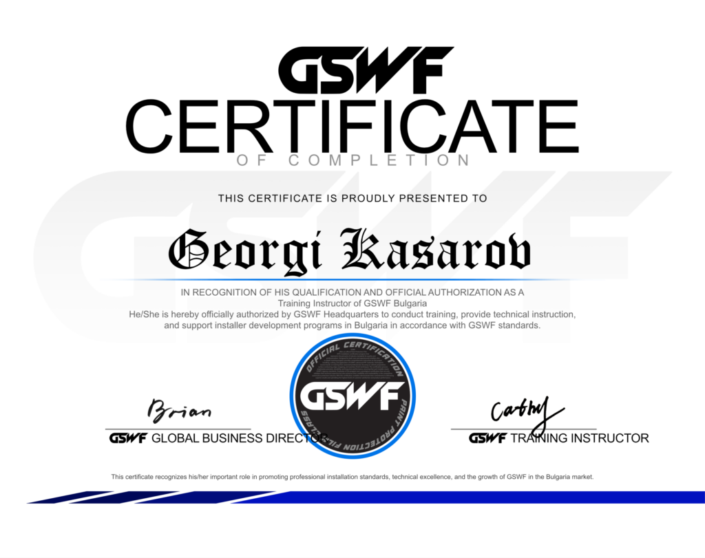 gswf Bulgaria official Trainer georgi kasarov